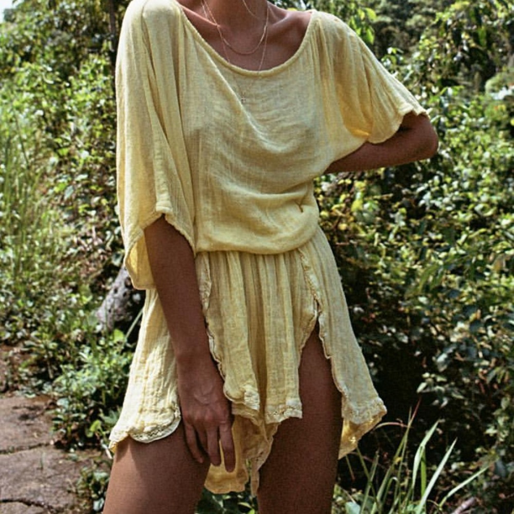 ISO yellow mid summer shorts by Jens Pirate Booty